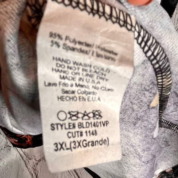 Plus size Dress Maverick the Collection Velvet Floral Dress - Picture 6 of 8